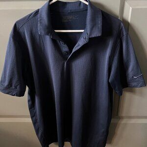 Nike Men's Medium Loose Fit Navy Golf Polo